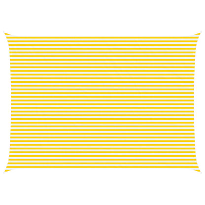 Sunshade Sail Oxford Fabric Rectangular 5x7 m Yellow and white