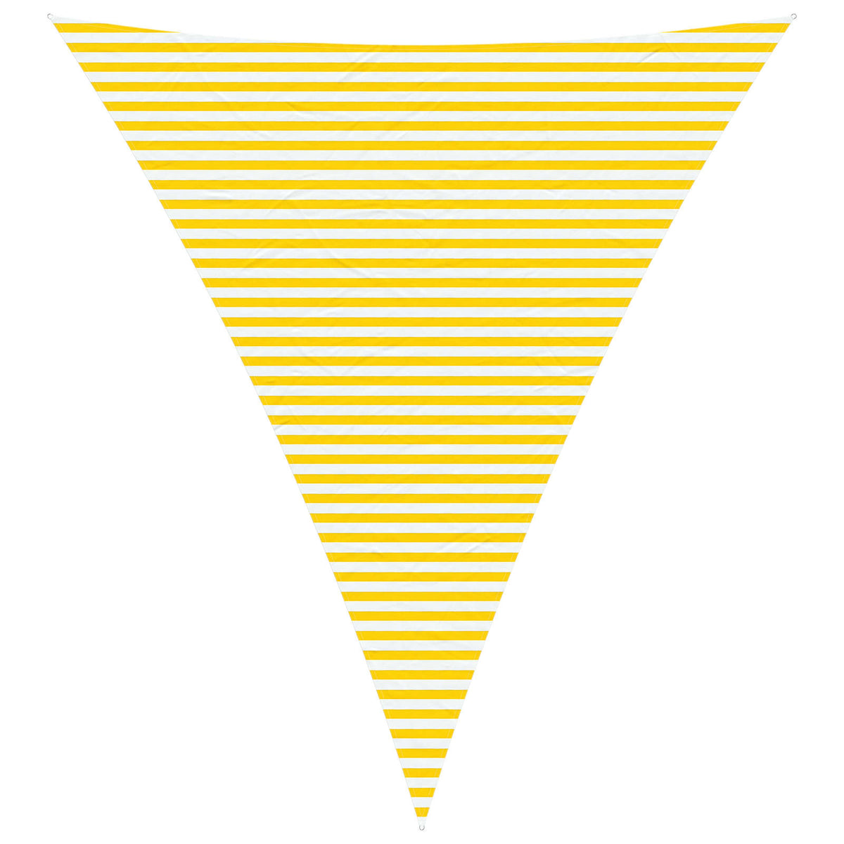Sunshade Sail Oxford Fabric Triangular 5x6x6 m Yellow and white
