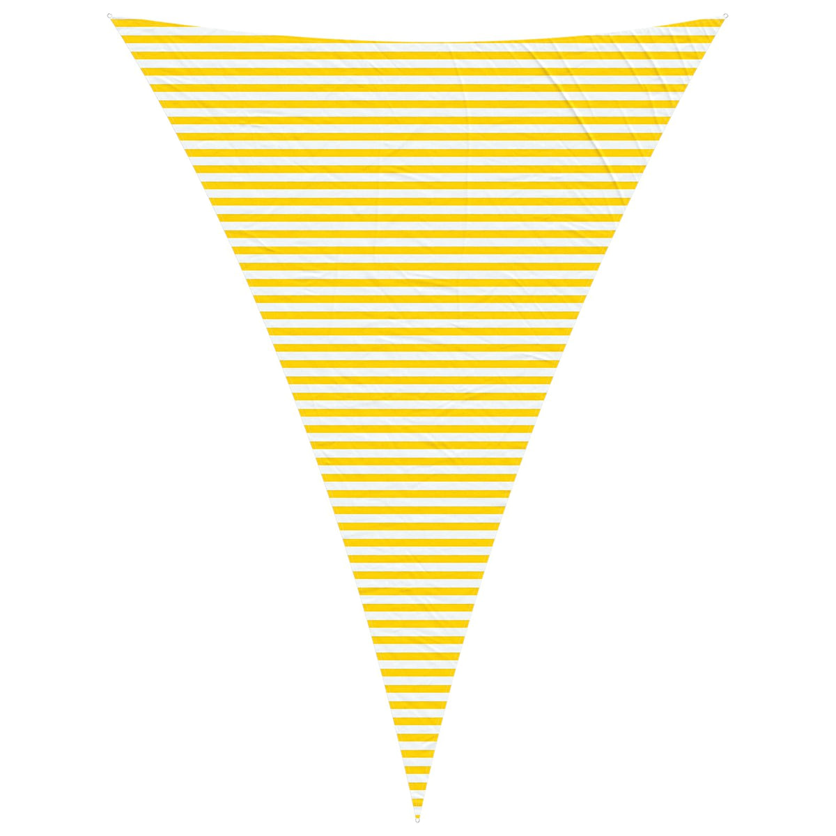 Sunshade Sail Oxford Fabric Triangular 5x7x7 m Yellow and white