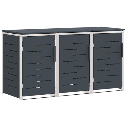 Wheelie Bin Storage for Bins 240L Stainless Steel Anthracite 3