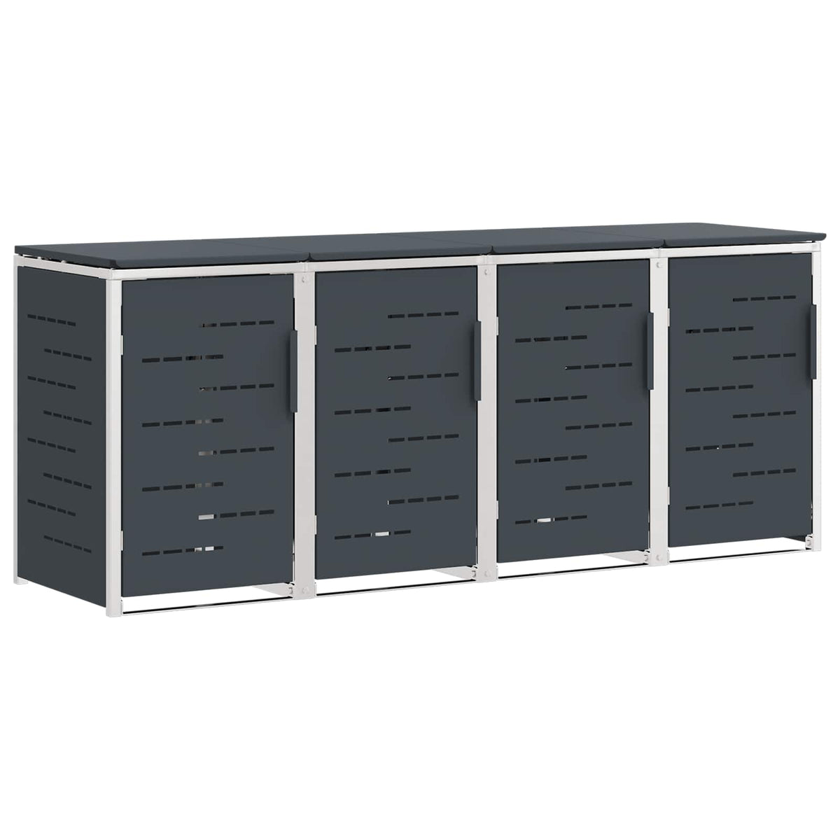 Wheelie Bin Storage for Bins 240L Stainless Steel Anthracite 4