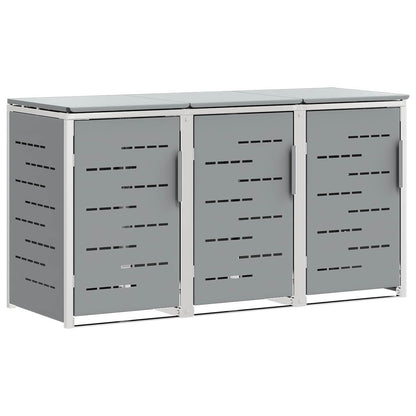 Wheelie Bin Storage for Bins 240L Stainless Steel Grey 3