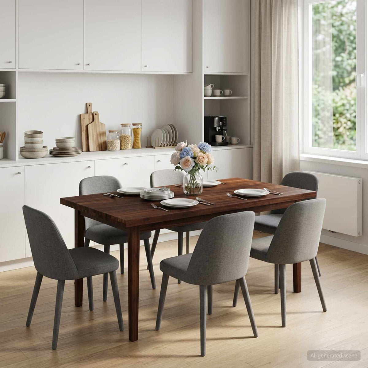 Table Top Dark Brown Rectangular Depth 60 cm 130 cm