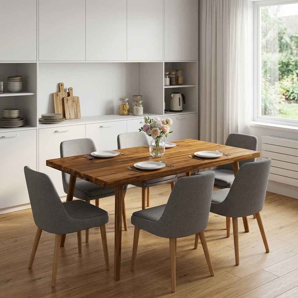 vidaXL Table Top Natural Rectangular Depth 60 cm