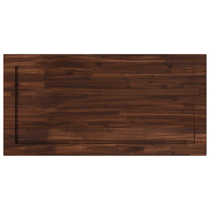 Table Top Dark Brown Rectangular Depth 60 cm 140 cm