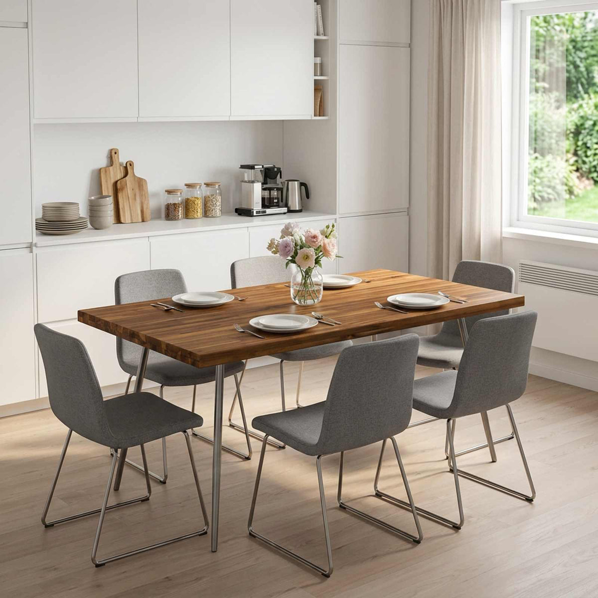 Table Top Natural Rectangular Depth 70 cm 100 cm