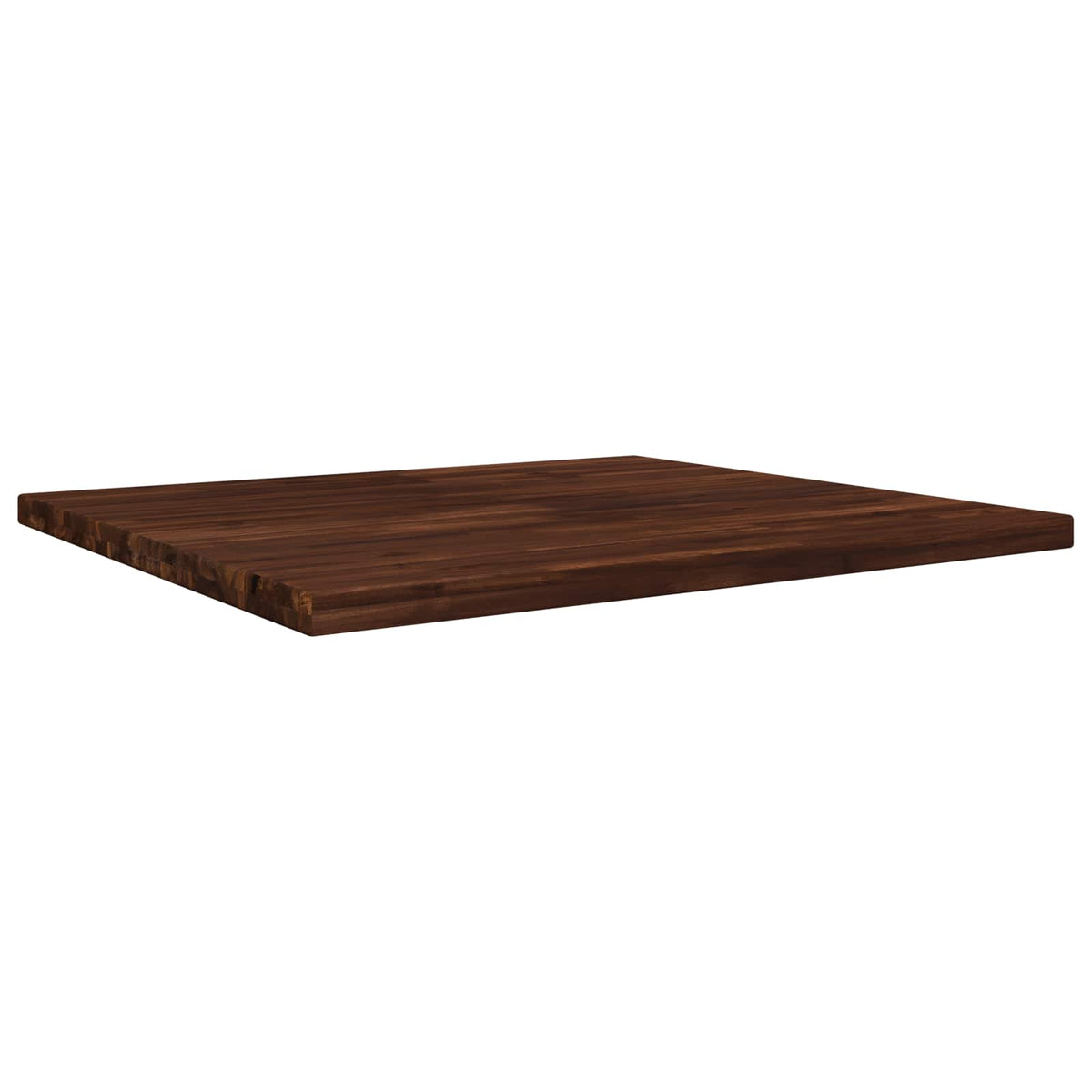 Table Top Dark Brown Rectangular Depth 80 cm 80 cm