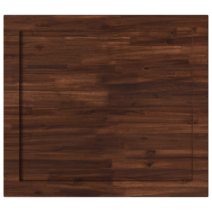 Table Top Dark Brown Rectangular Depth 80 cm 80 cm