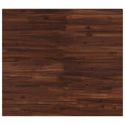 Table Top Dark Brown Rectangular Depth 80 cm 80 cm