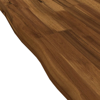 Live Edge Table Top Rectangular Natural Live Edge 1 Side Depth 50 cm 130 cm