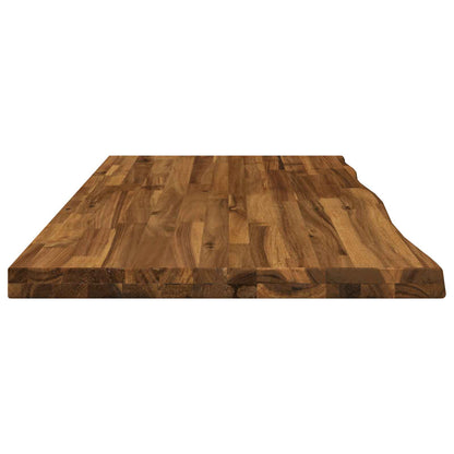 Live Edge Table Top Rectangular Natural Live Edge 1 Side Depth 50 cm 130 cm