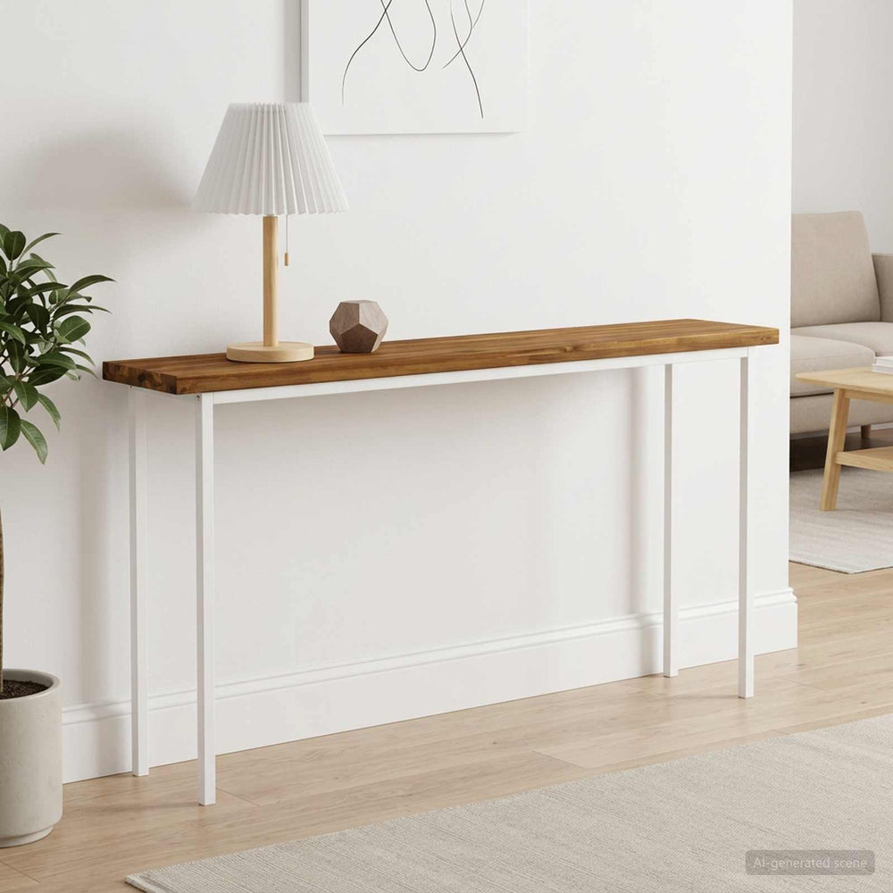vidaXL Table Top Natural Rectangular Depth 30 cm