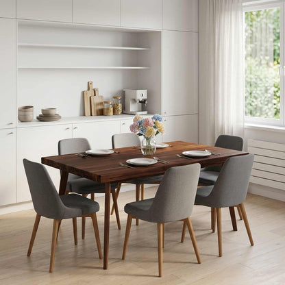 Table Top Dark Brown Rectangular Depth 60 cm 90 cm