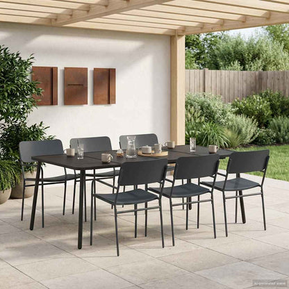 vidaXL Dining Set 7 pcs Anthracite Steel 1
