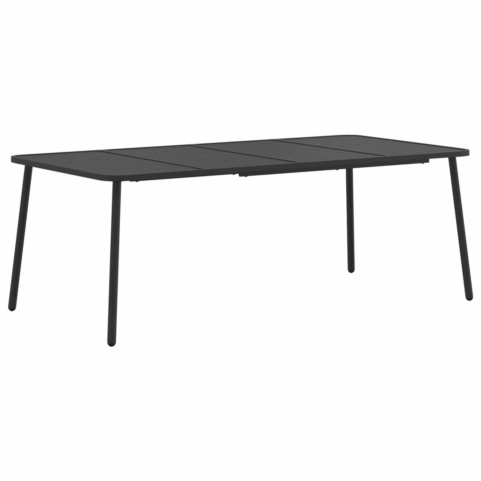 vidaXL Dining Set 9 pcs Anthracite Steel 5
