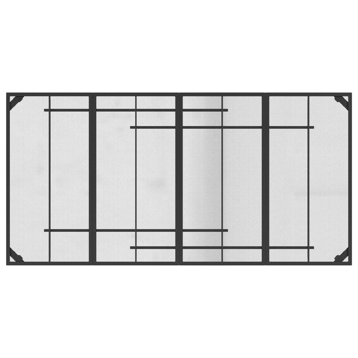 vidaXL Dining Set 7 pcs Anthracite 200 x 100 x 72 cm Steel 6