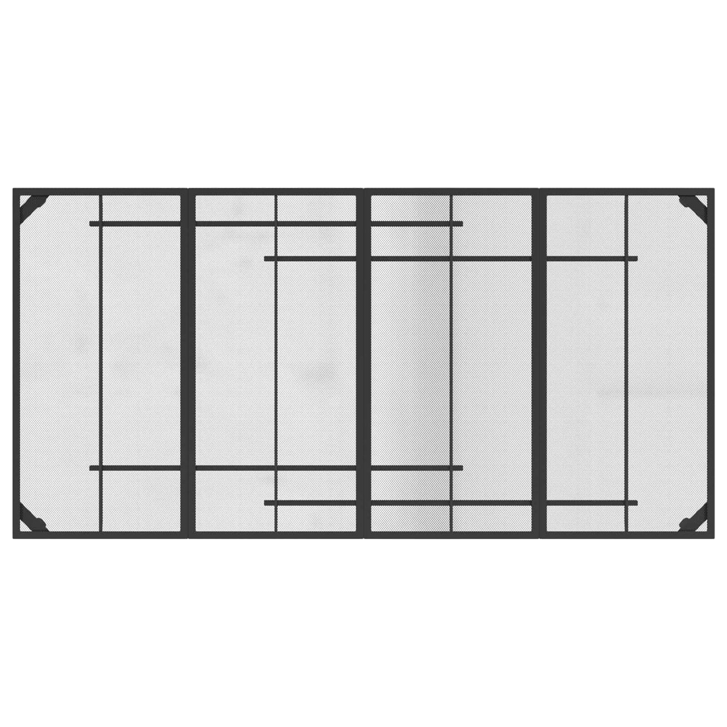 vidaXL Dining Set 9 pcs Anthracite Steel 6