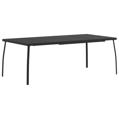 vidaXL Outdoor Furniture Set 9 pcs Anthracite Iron and Steel 5