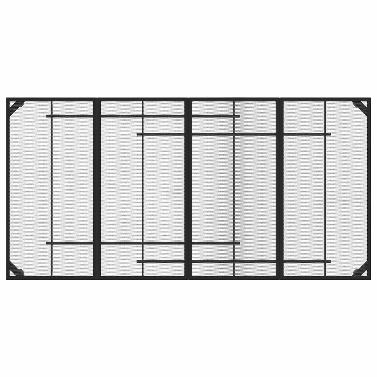 vidaXL Outdoor Furniture Set 9 pcs Anthracite Iron and Steel 6