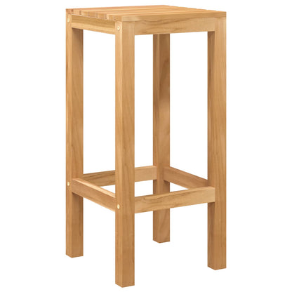 vidaXL Outdoor Bar Set 5 pcs Untreated Solid Teak Wood 4