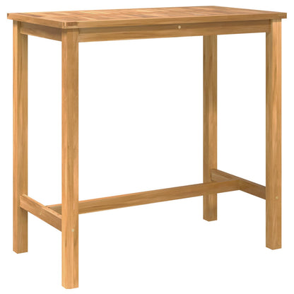 vidaXL Outdoor Bar Set 5 pcs Untreated Solid Teak Wood 3