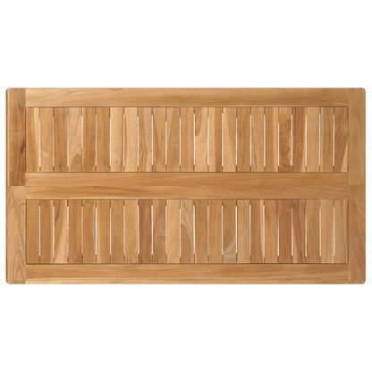 vidaXL Outdoor Bar Set 5 pcs Untreated Solid Teak Wood 5