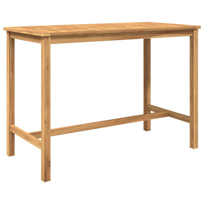 vidaXL Outdoor Bar Set 7 pcs Natural Solid Teak Wood 4