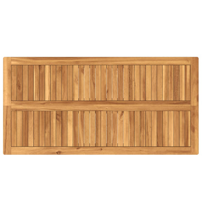 vidaXL Outdoor Bar Set 7 pcs Natural Solid Teak Wood 5