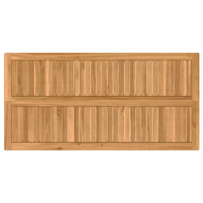 vidaXL Outdoor Bar Set 5 pcs Natural Solid Teak Wood 5