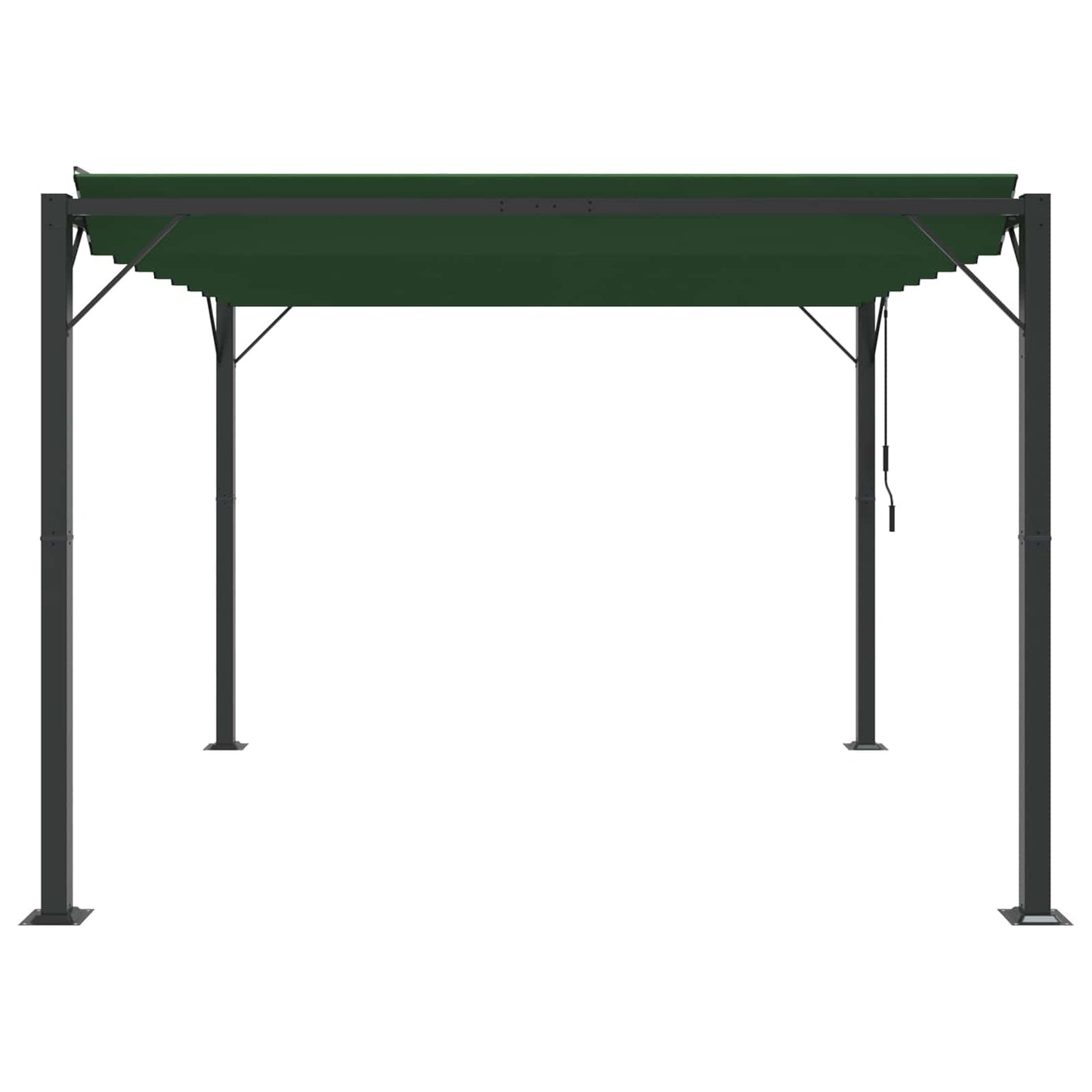 vidaXL Gazebo with Louvered Roof 3 x 3 x 2.14 m Green 5