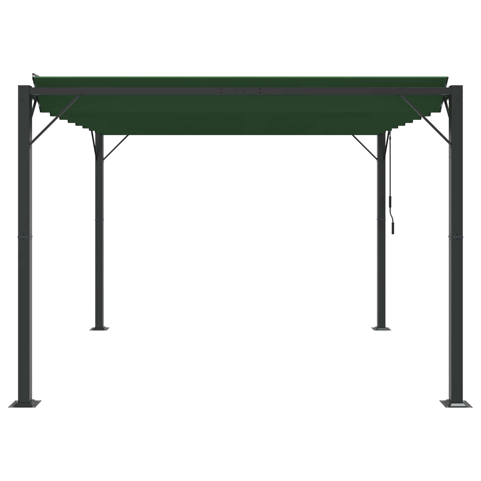 vidaXL Gazebo with Louvered Roof 3 x 3 x 2.14 m Green 5