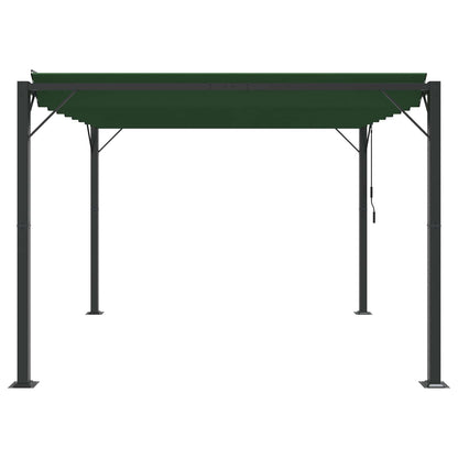 vidaXL Gazebo with Louvered Roof 3 x 3 x 2.14 m Green 5