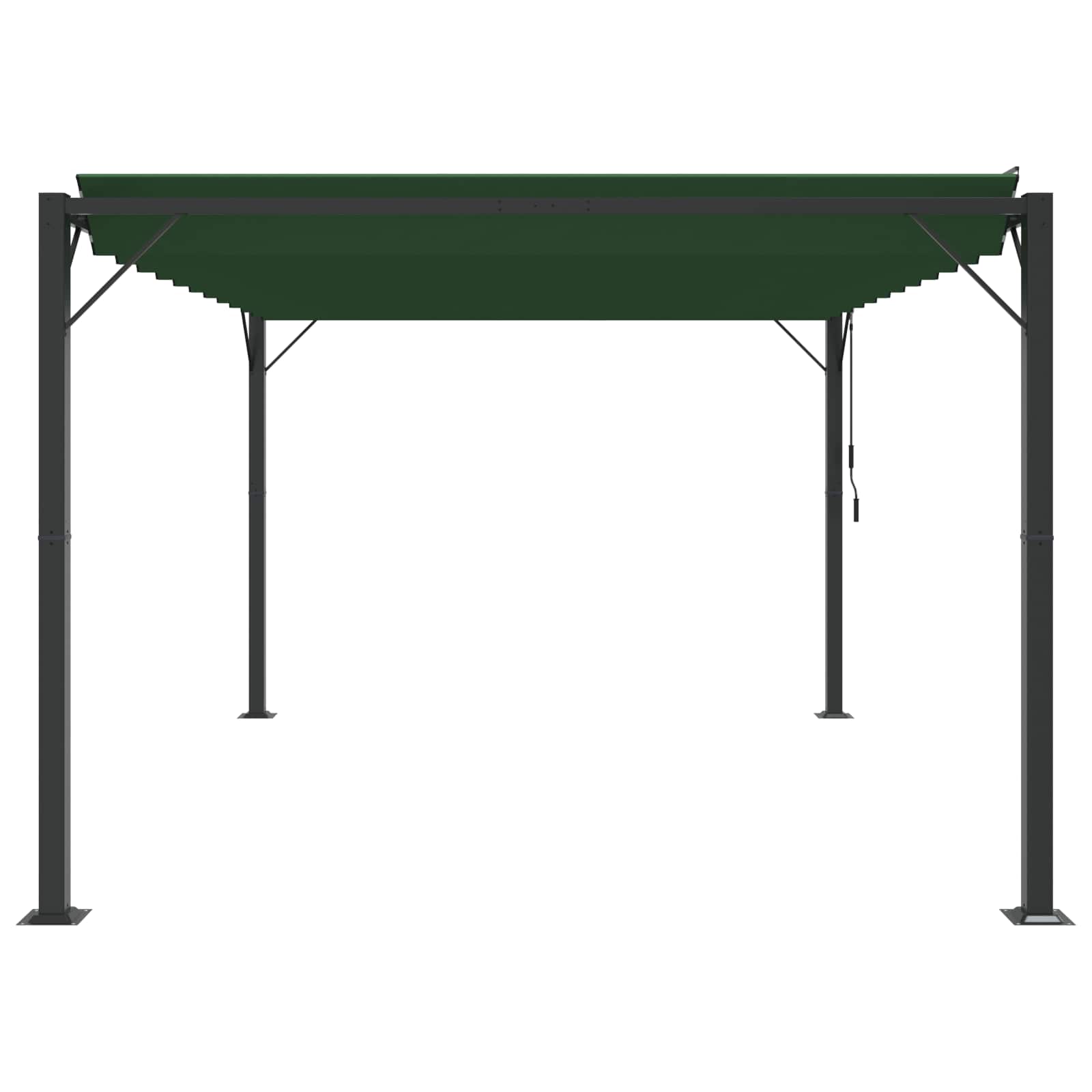 vidaXL Gazebo with Louvered Roof 3 x 4 x 2.14 m Green 5