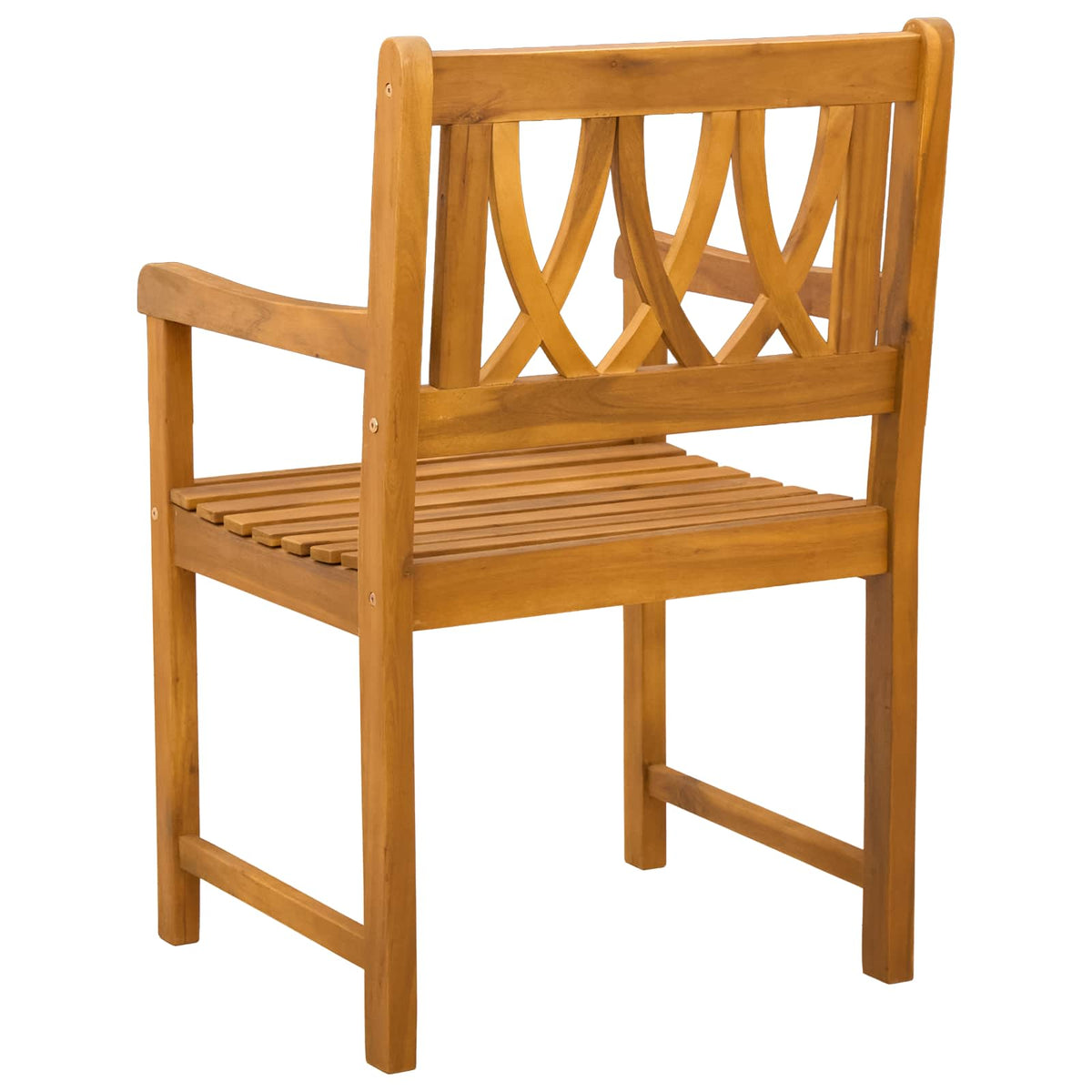 vidaXL Garden Chairs 6 pcs Natural Solid Acacia Wood 6