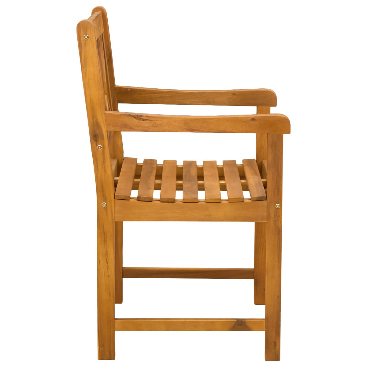 vidaXL Garden Chairs 6 pcs Natural Solid Acacia Wood 5