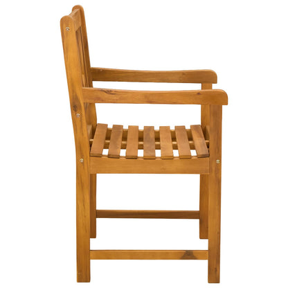 vidaXL Garden Chairs 6 pcs Natural Solid Acacia Wood 5