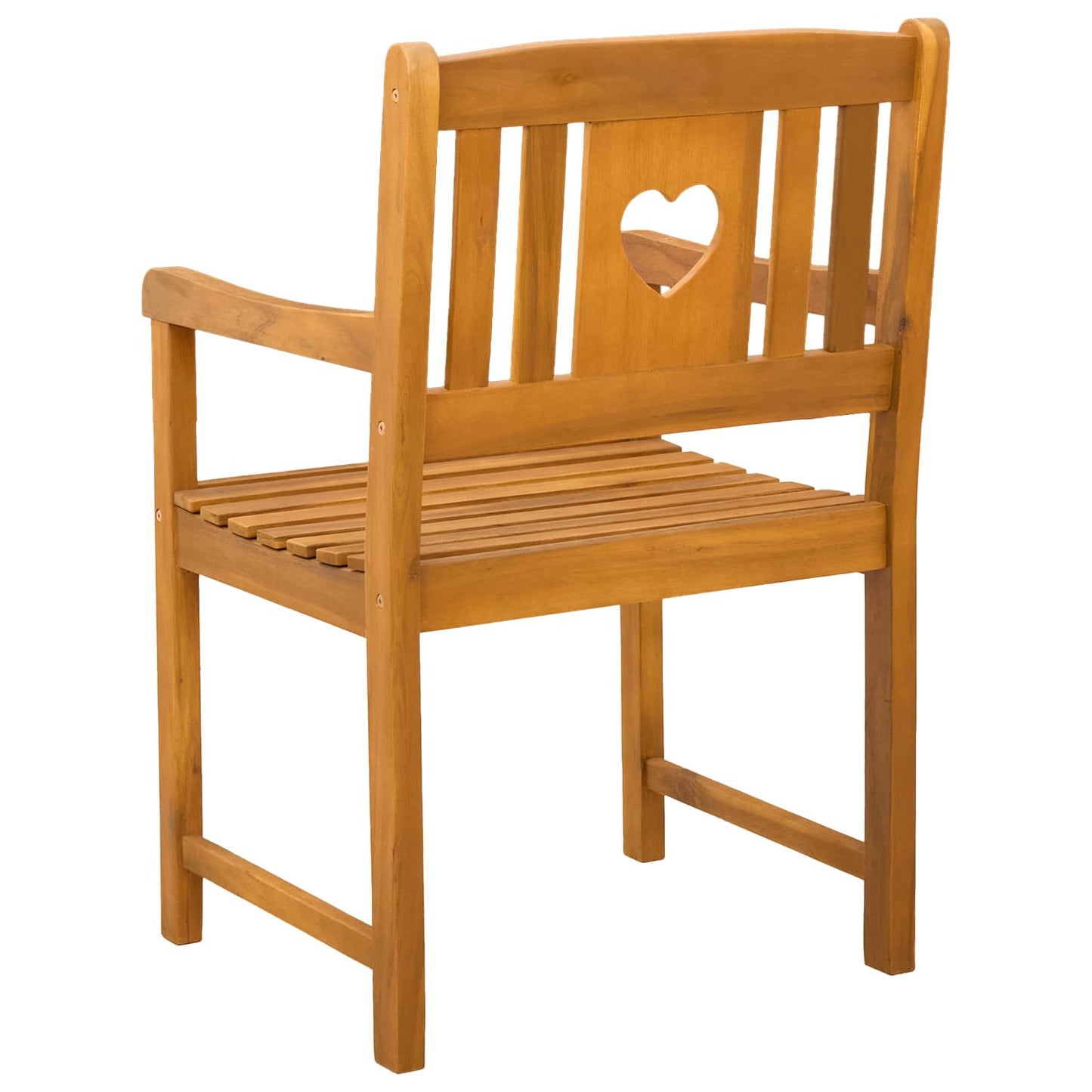 vidaXL Garden Chairs 8 pcs Natural Solid Acacia Wood 6