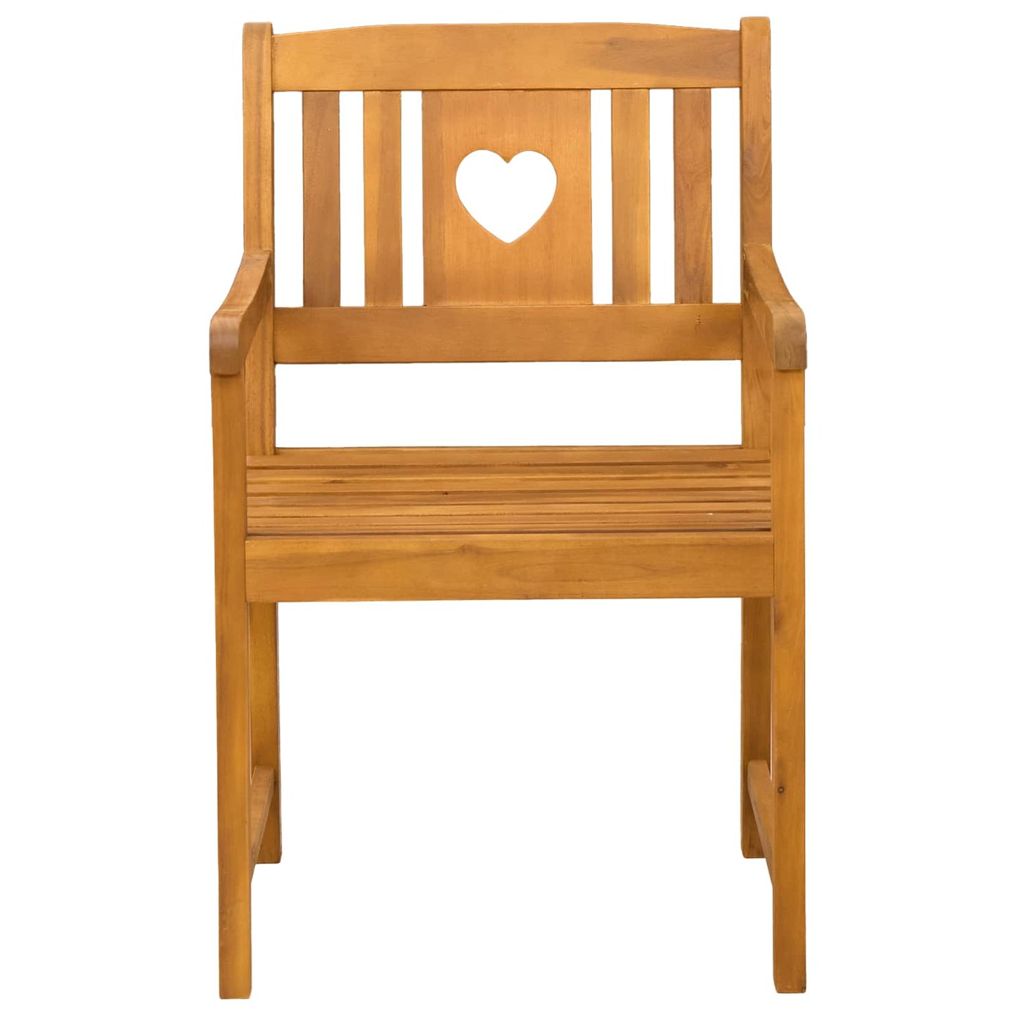 vidaXL Garden Chairs 8 pcs Natural Solid Acacia Wood 4