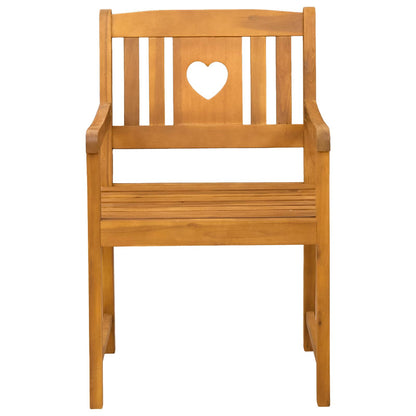 vidaXL Garden Chairs 8 pcs Natural Solid Acacia Wood 4