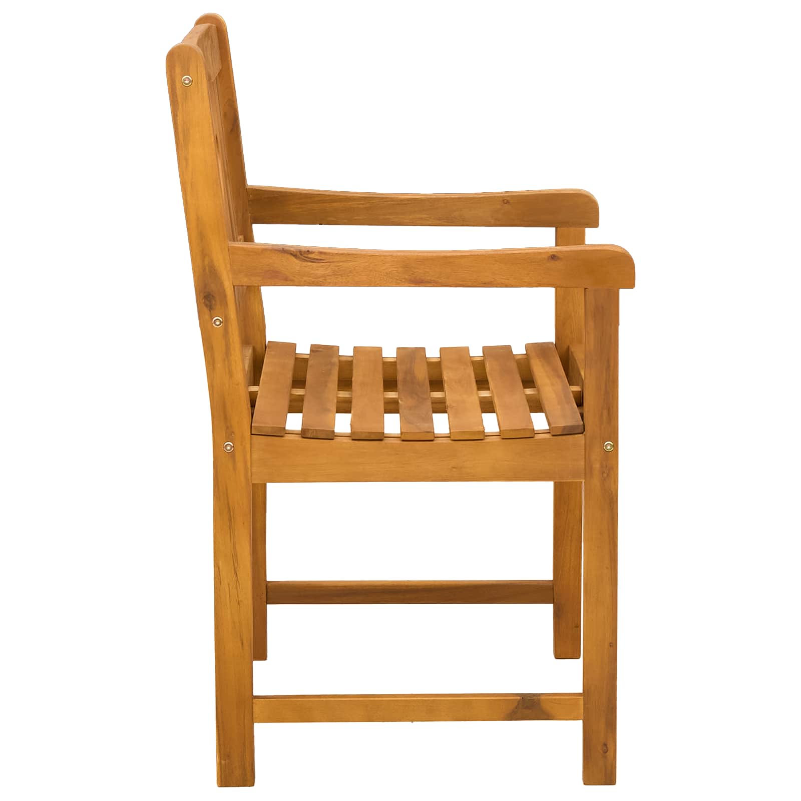 vidaXL Garden Chairs 8 pcs Natural Solid Acacia Wood 5
