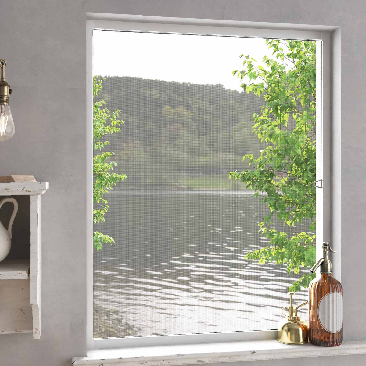 Insect Screen for Windows White 130 cm 150 cm