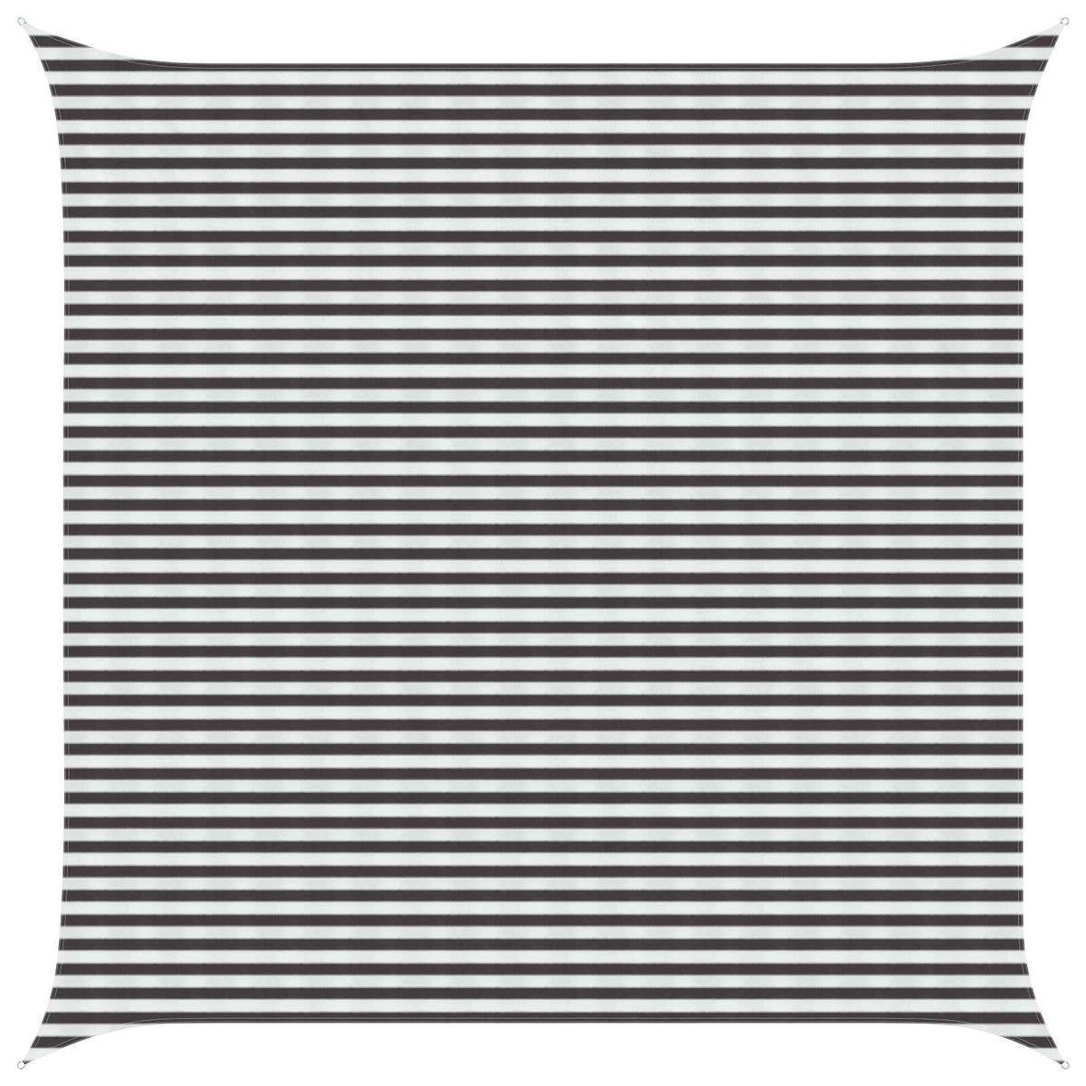 Sunshade Sail 160 g/m² 5x5 m HDPE Anthracite and white