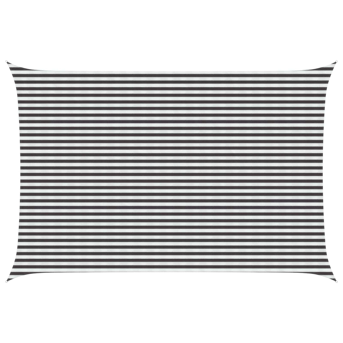 Sunshade Sail 160 g/m² 4x7 m HDPE Anthracite and white