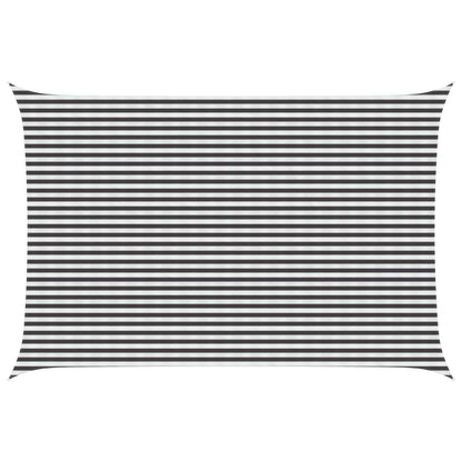 Sunshade Sail 160 g/m² 4x7 m HDPE Anthracite and white