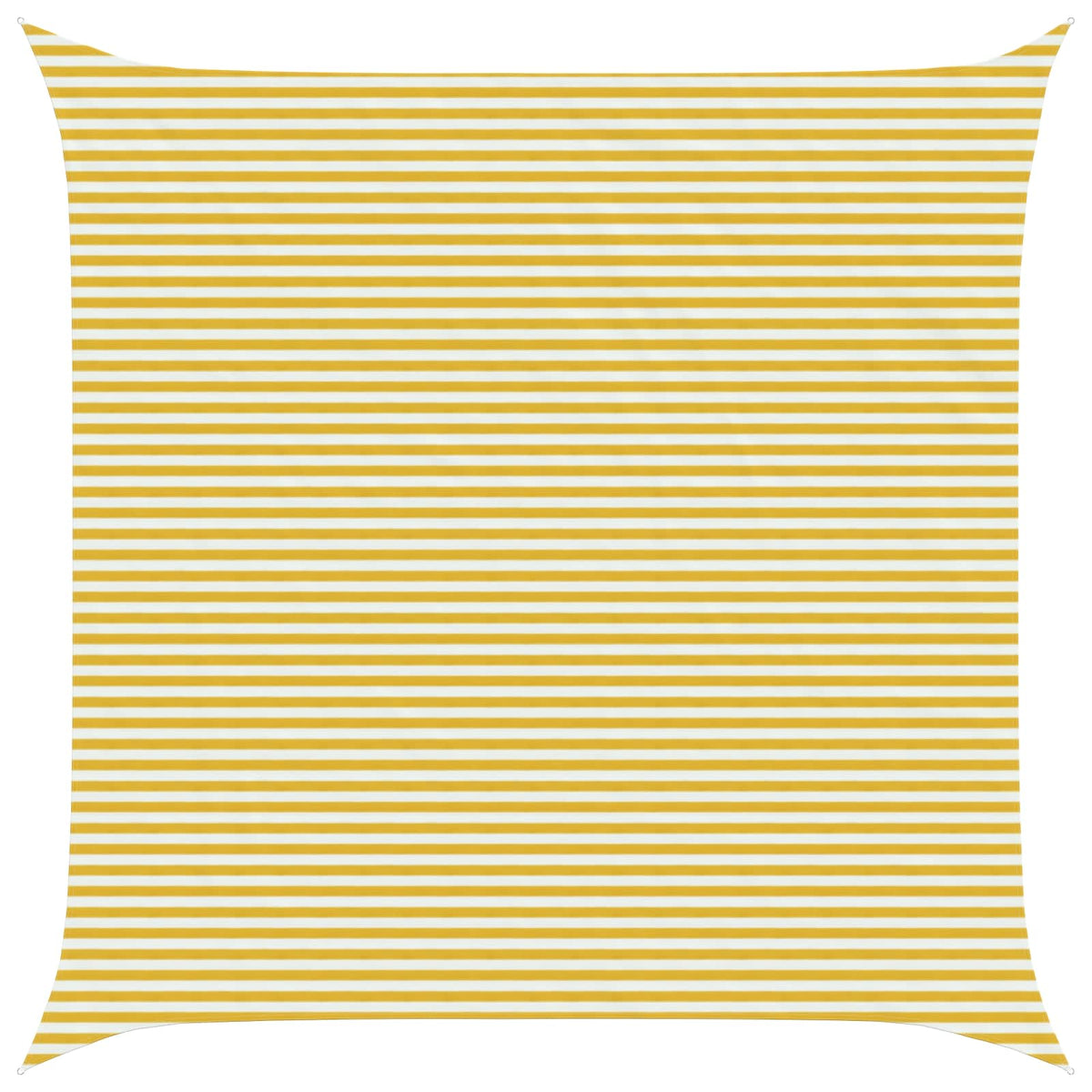 Sunshade Sail 160 g/m² 7x7 m HDPE Yellow and white