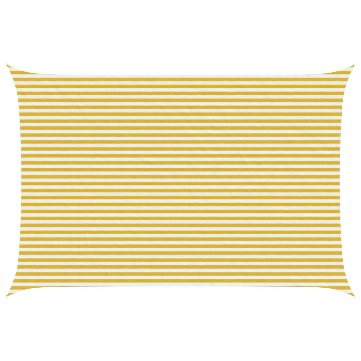 Sunshade Sail 160 g/m² 4x7 m HDPE Yellow and white