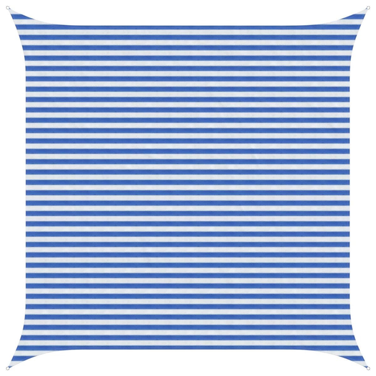Sunshade Sail 160 g/m² 4.5x4.5 m HDPE Blue and white
