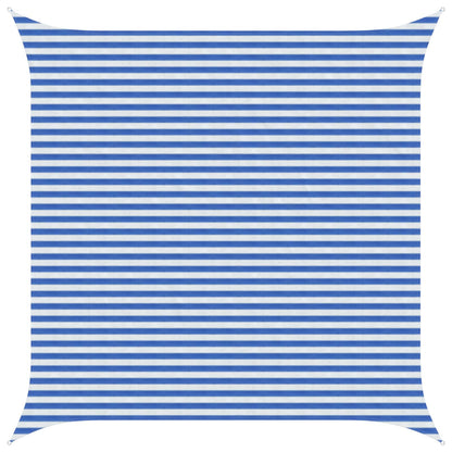 Sunshade Sail 160 g/m² 4.5x4.5 m HDPE Blue and white