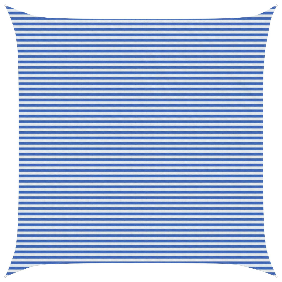 Sunshade Sail 160 g/m² 7x7 m HDPE Blue and white