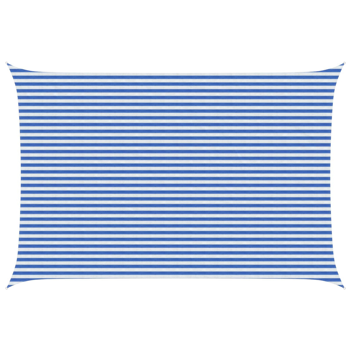 Sunshade Sail 160 g/m² 4x7 m HDPE Blue and white